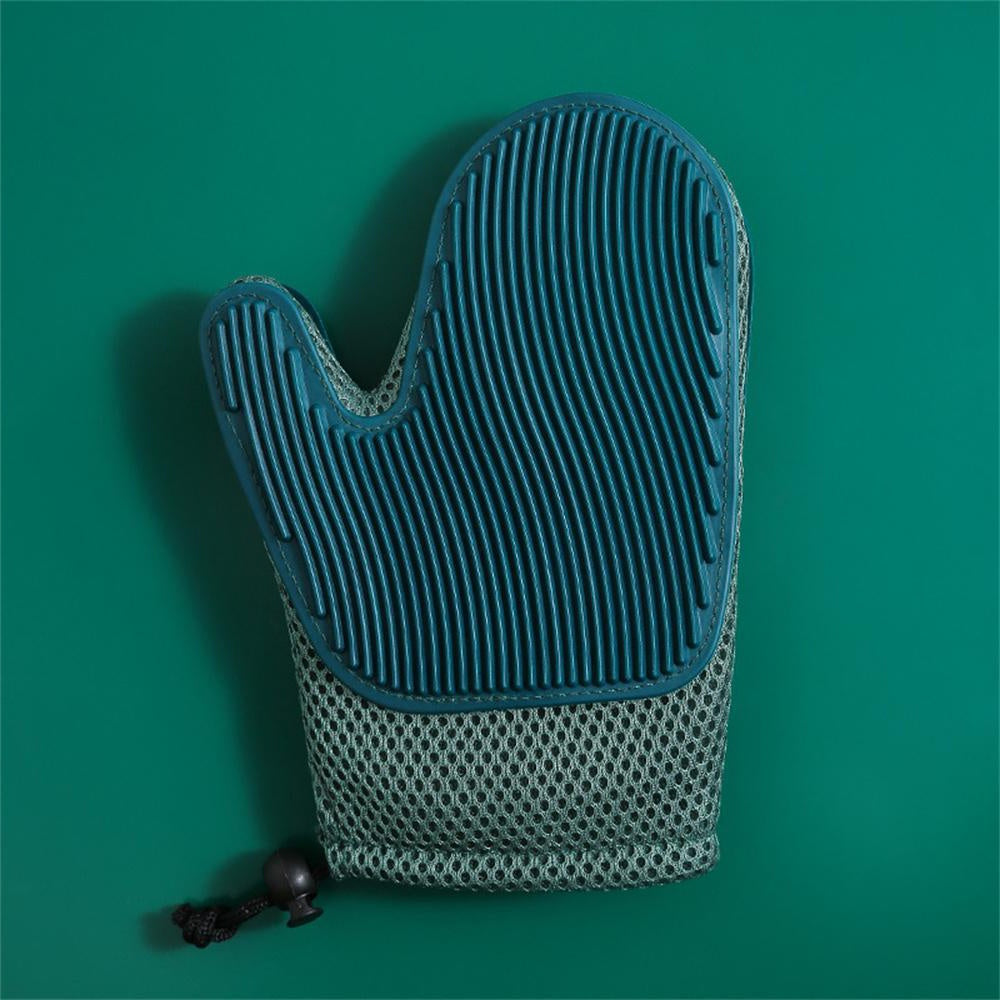 Premium Pet Grooming Glove - Gentle Hair Remover for Dogs & Cats | Professional Deshedding Brush Mitt